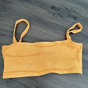 CALLE DEL MAR
Orange Knit Bandeau Bra